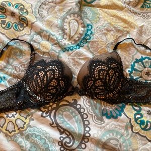 Lace Black and Nude Dream Angels Push Up 32B